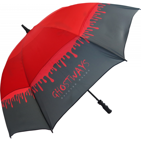 Spectrum Sport Vented Golf Umbrella  Black and White London