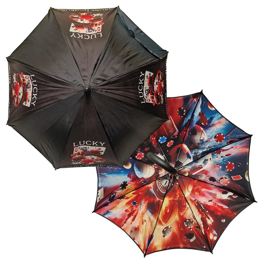 Executive Walker Double Canopy Umbrella Medium/Walker Size Black and White London®