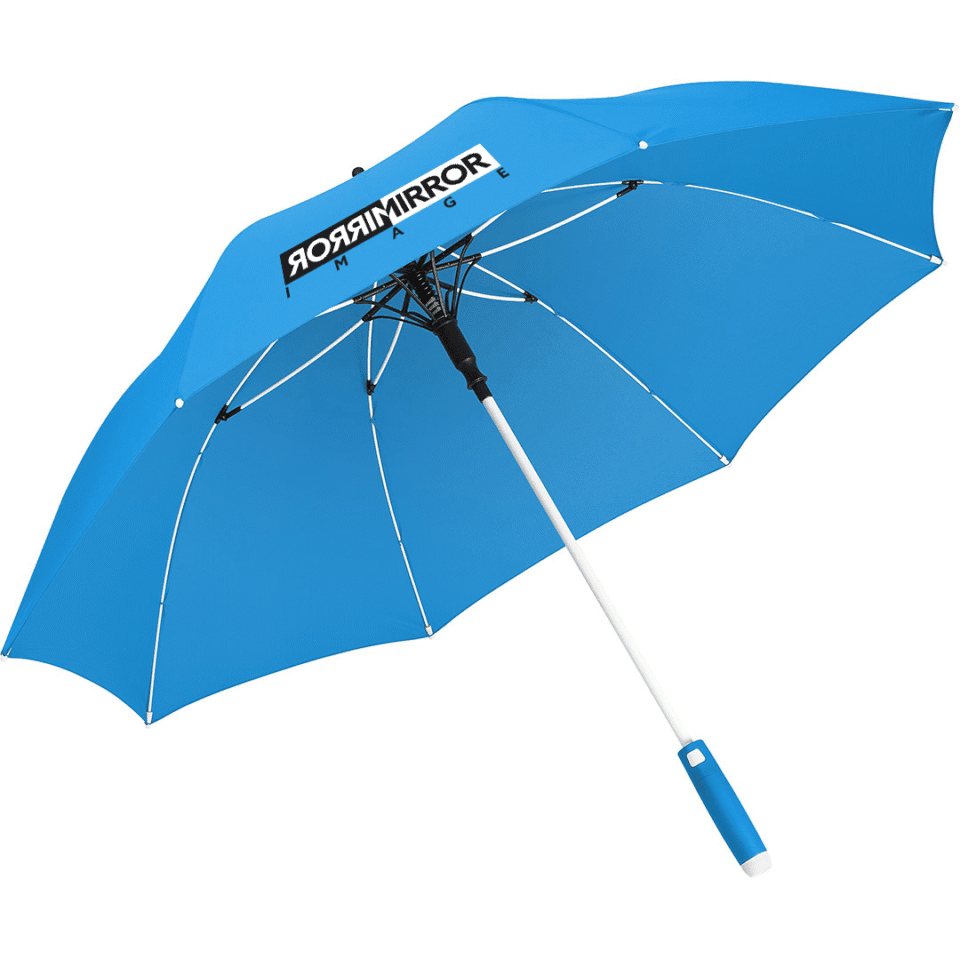 Fare Automatic White Line Midsize Eco Umbrella Eco Umbrellas Black and White London®