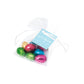 Eco Range - Organza Bag - Foiled Chocolate Eggs Black and White London