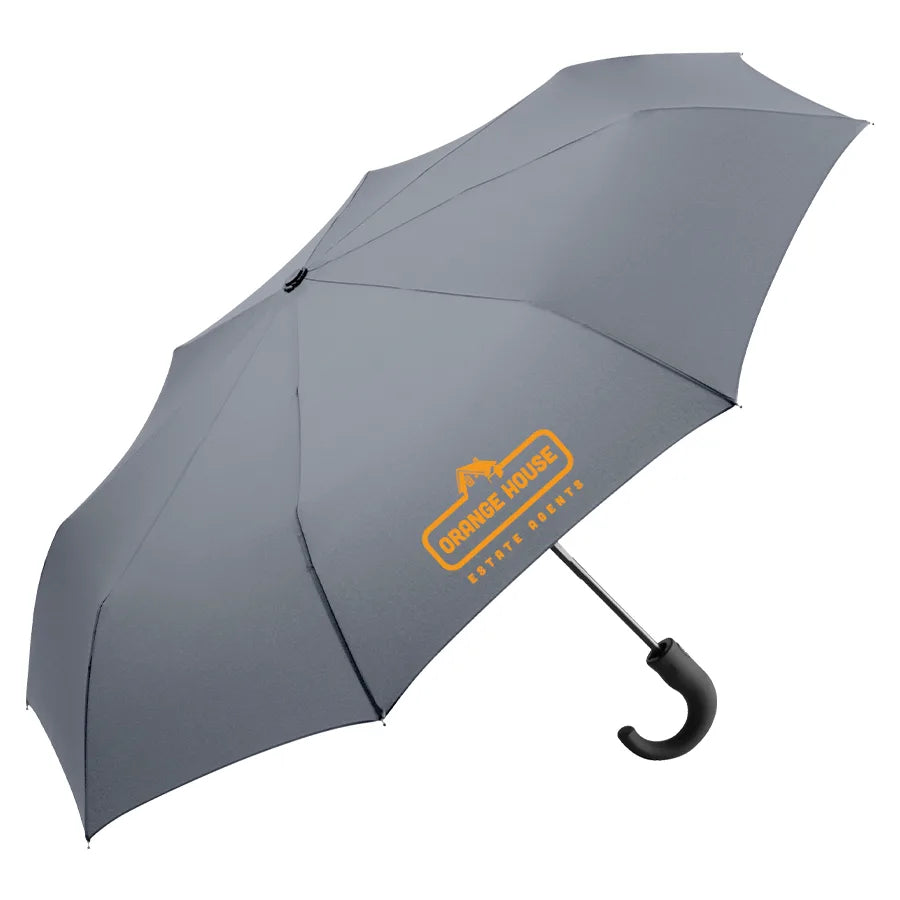 Urban Curve Mini Umbrella Telescopic/Small Umbrellas Black and White London®