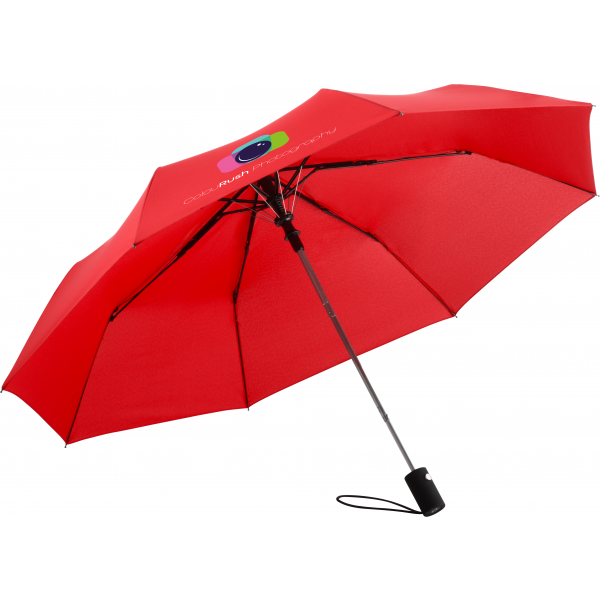 FARE Automatic Storm Proof Mini Foldable Telescopic Umbrella  Black and White London