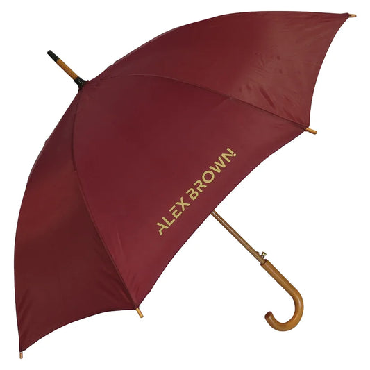 Classic WoodCrook Umbrella Medium/Walker Size Black and White London®