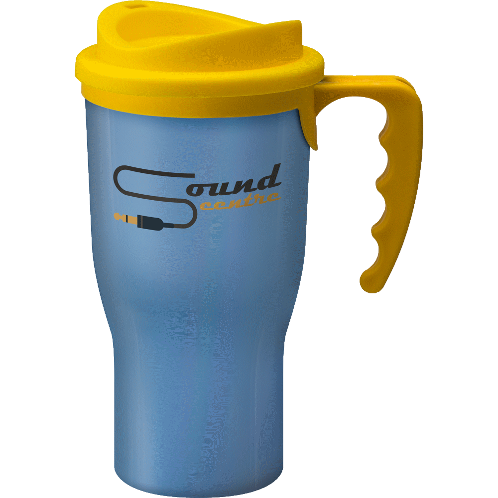 Challenger Mug Light Blue Thermalmate Black and White London