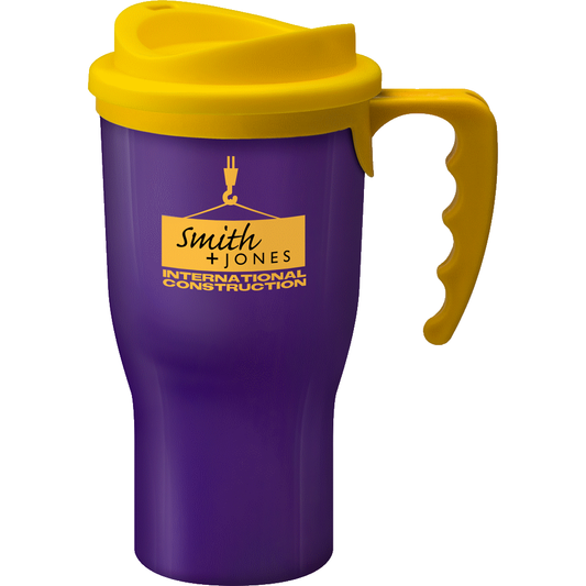 Challenger Mug Purple Thermalmate Black and White London