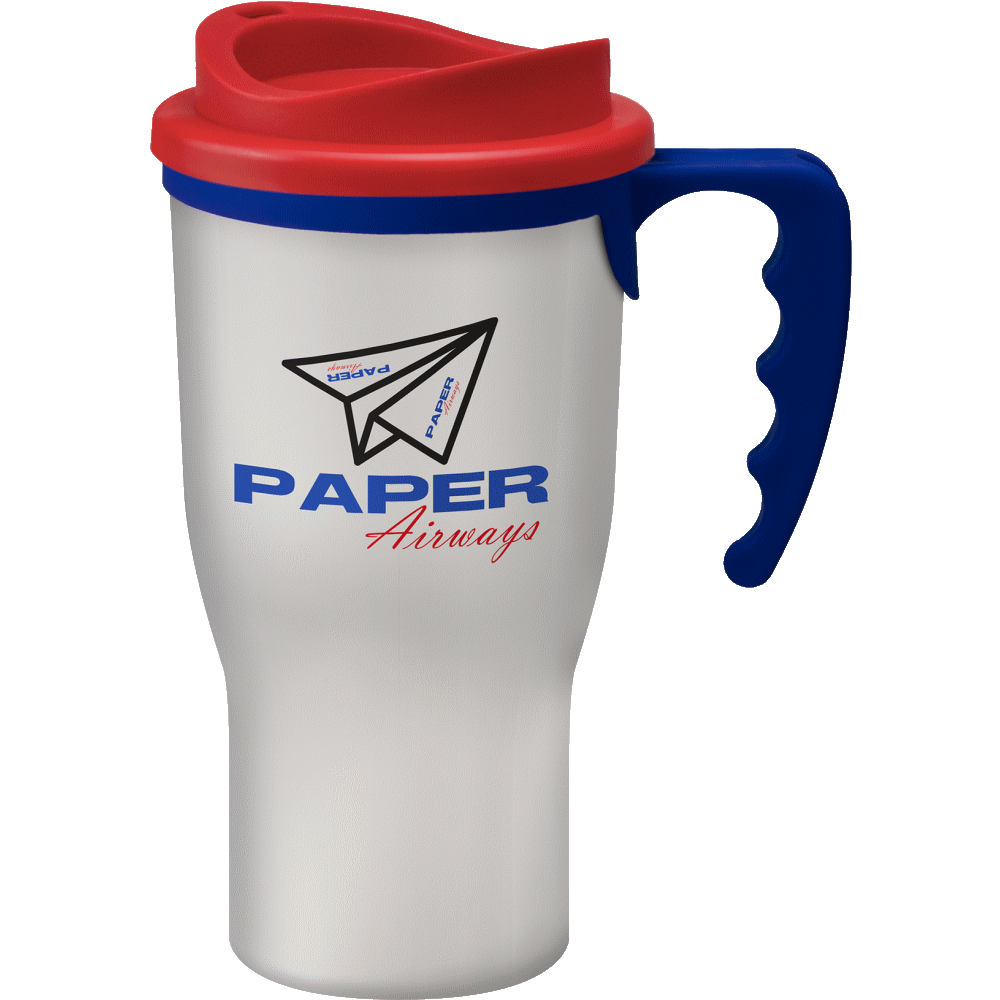 Challenger Mug White Thermalmate Black and White London