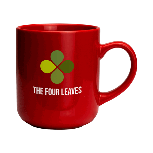 CLOVER RED Mug Earthenware Black and White London