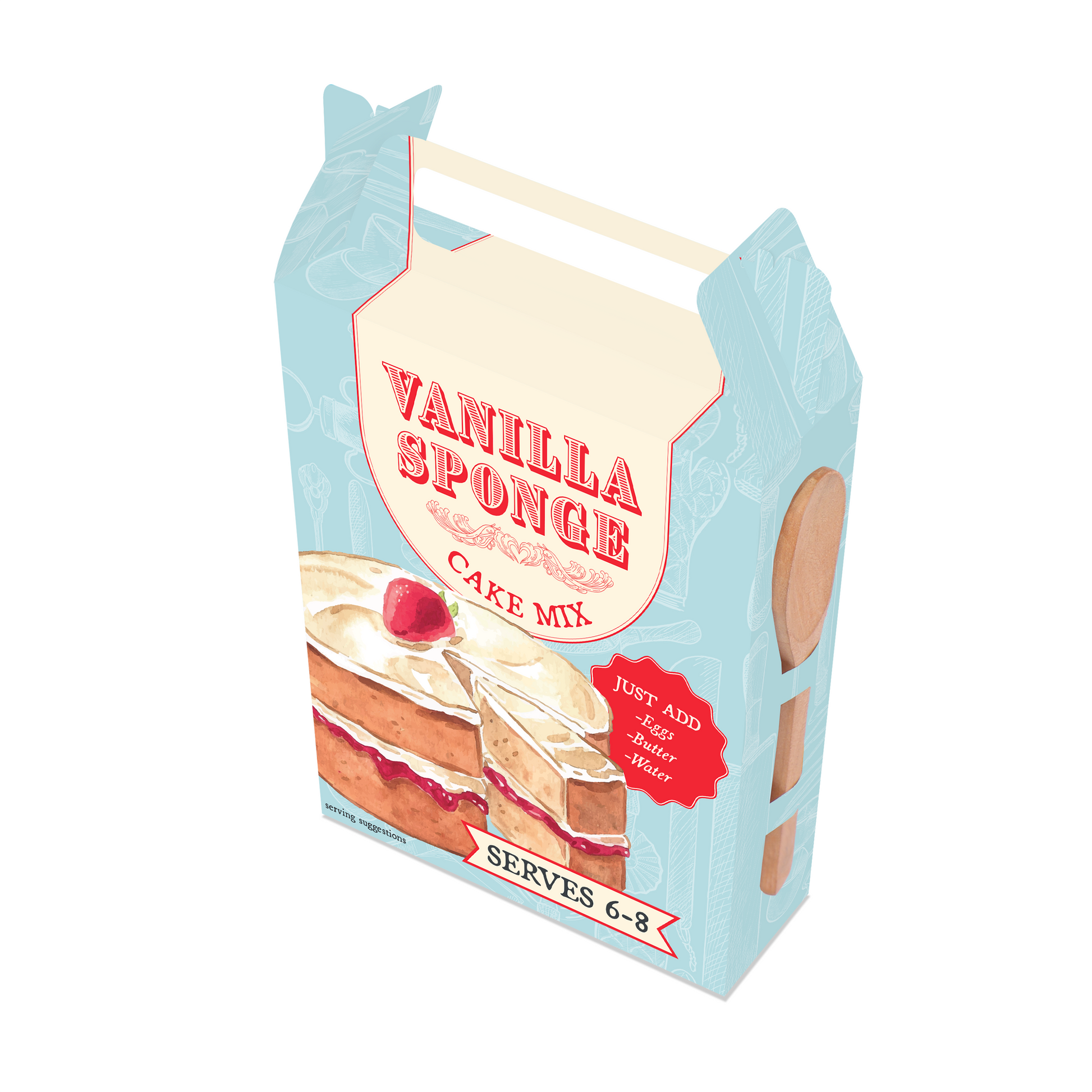 Cake Mix Box - Cake Mix Black and White London