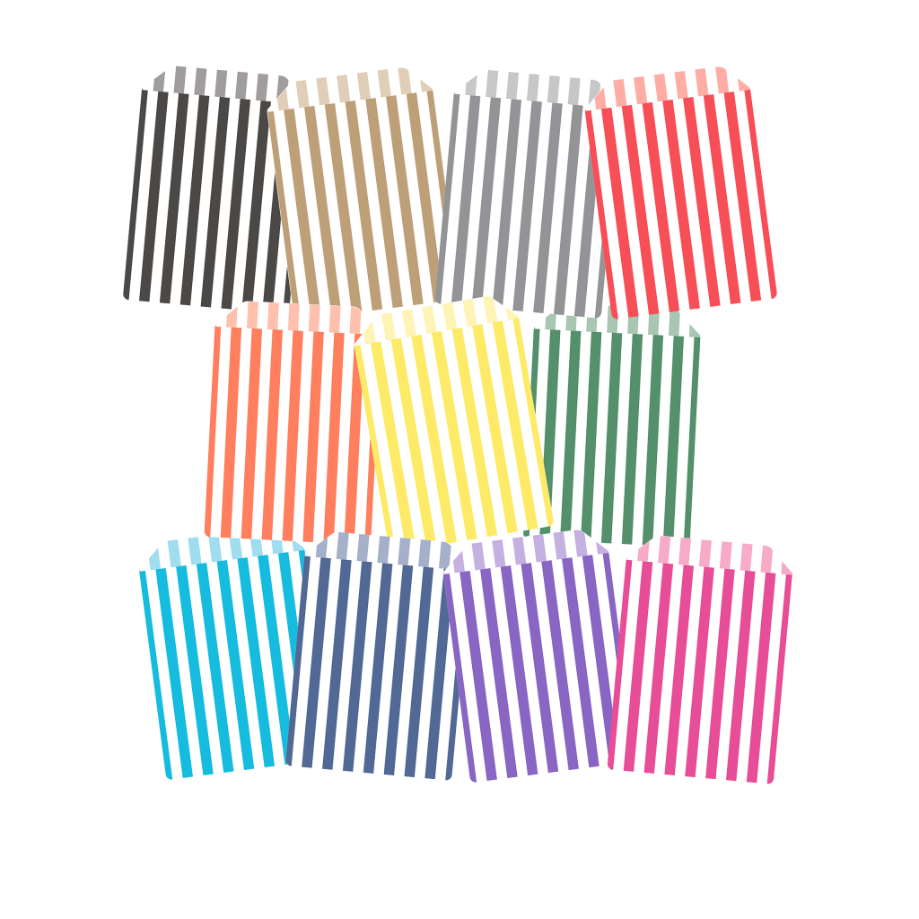 Winter Collection `23 - Candy Bag - Party Props - x6 Black and White London