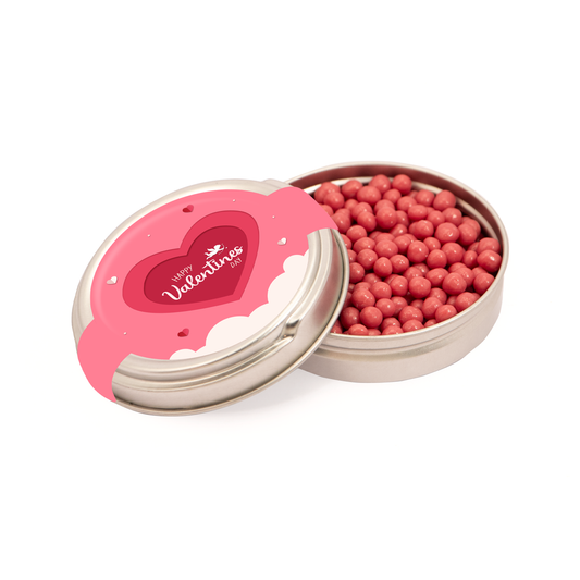 Valentines - Caviar Tin - Ruby Chocolate Pearls Black and White London