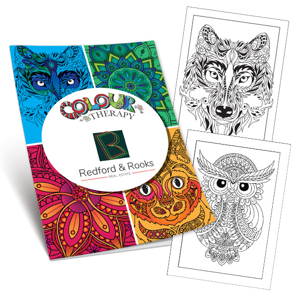 Adult Colouring Therapy Book  Black and White London