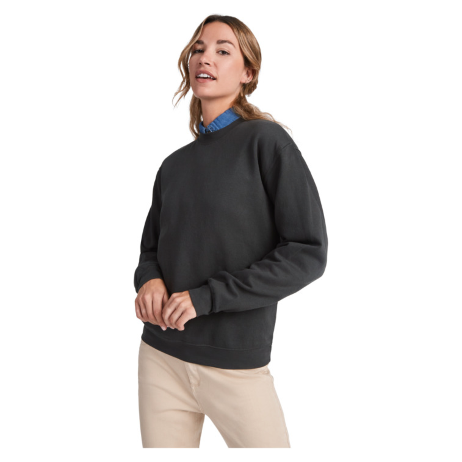 Clasica unisex crewneck sweater  Black and White London