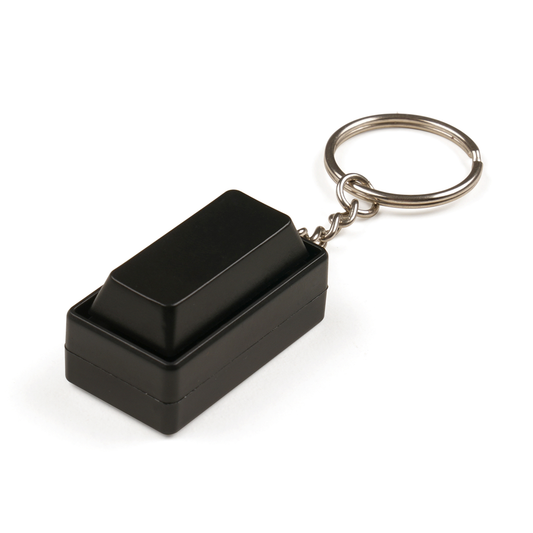 Keyboard Fidget Toy Keyring Black and White London