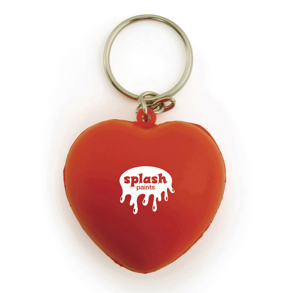 Stress Heart Keyring Black and White London
