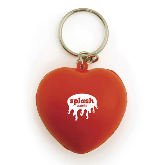 Stress Heart Keyring Black and White London