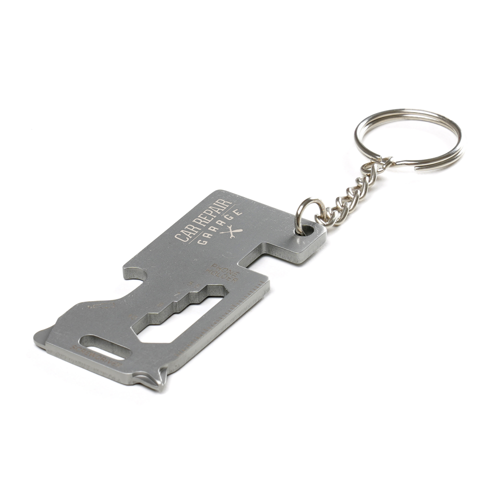 Multi-Tool Keyring Black and White London