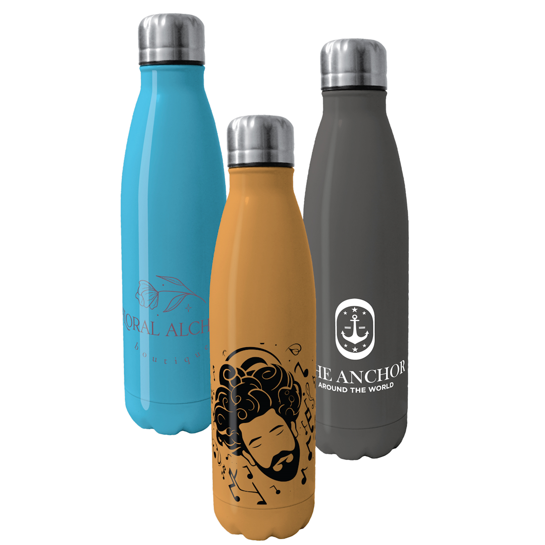 Steel Eevo Pantone Colour Coated Bottle Colour Match Products Black and White London
