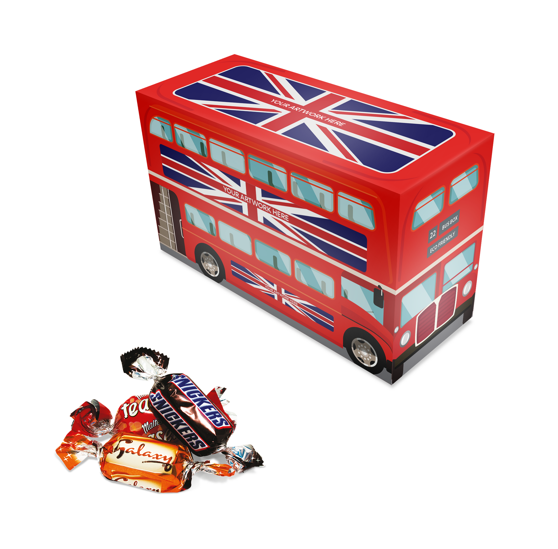 Eco Range - Eco Bus Box - Celebrations Black and White London