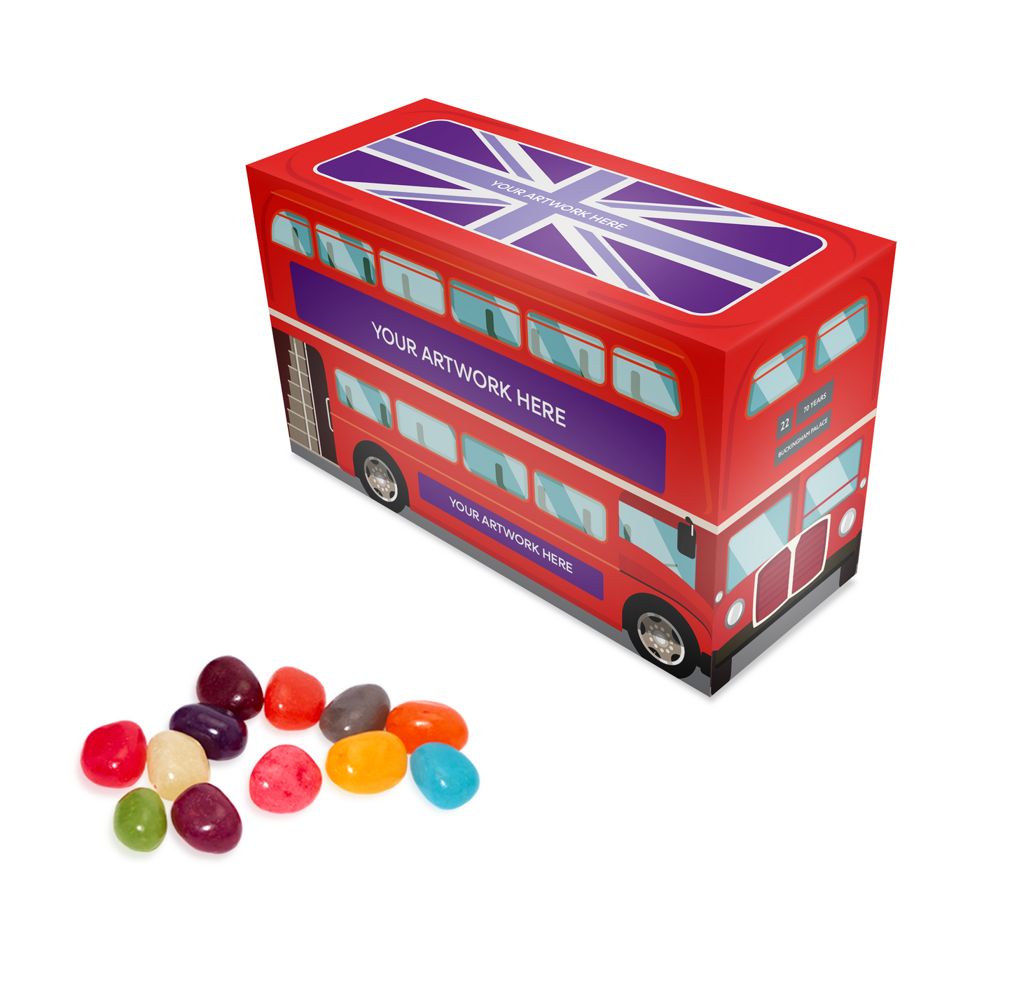 Eco Range - Eco Bus Box - Jelly Bean Factory® Black and White London