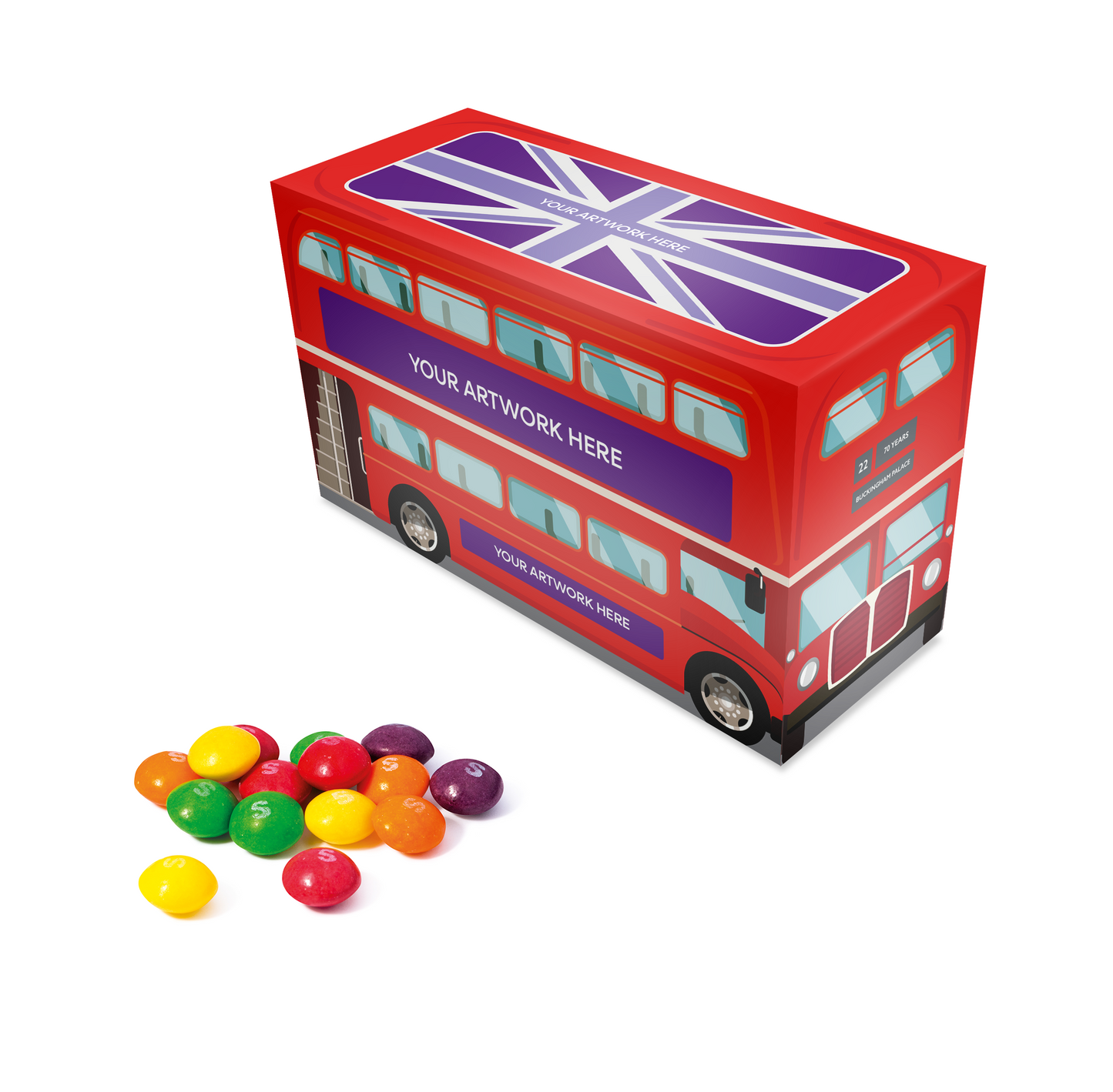 Eco Range - Eco Bus Box - Skittles® Black and White London