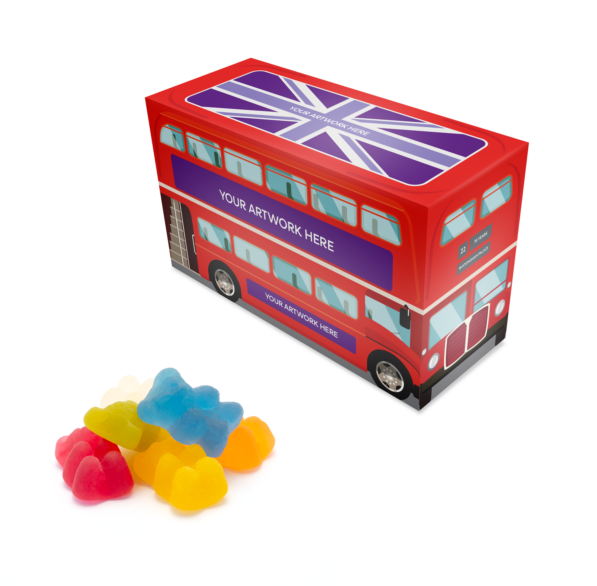 Eco Range - Eco Bus Box - Vegan Bears Black and White London