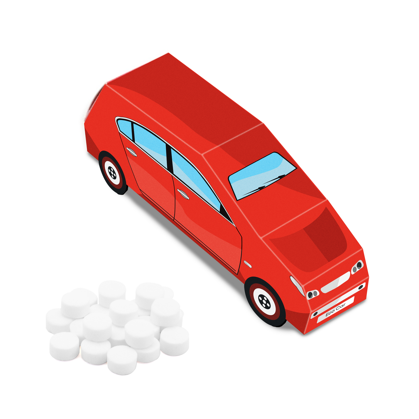 Eco Range - Eco Car Box - Midi Mints Black and White London