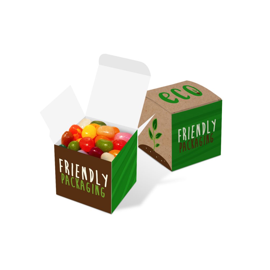 Eco Cube Box with Jelly Bean Factory  Black and White London