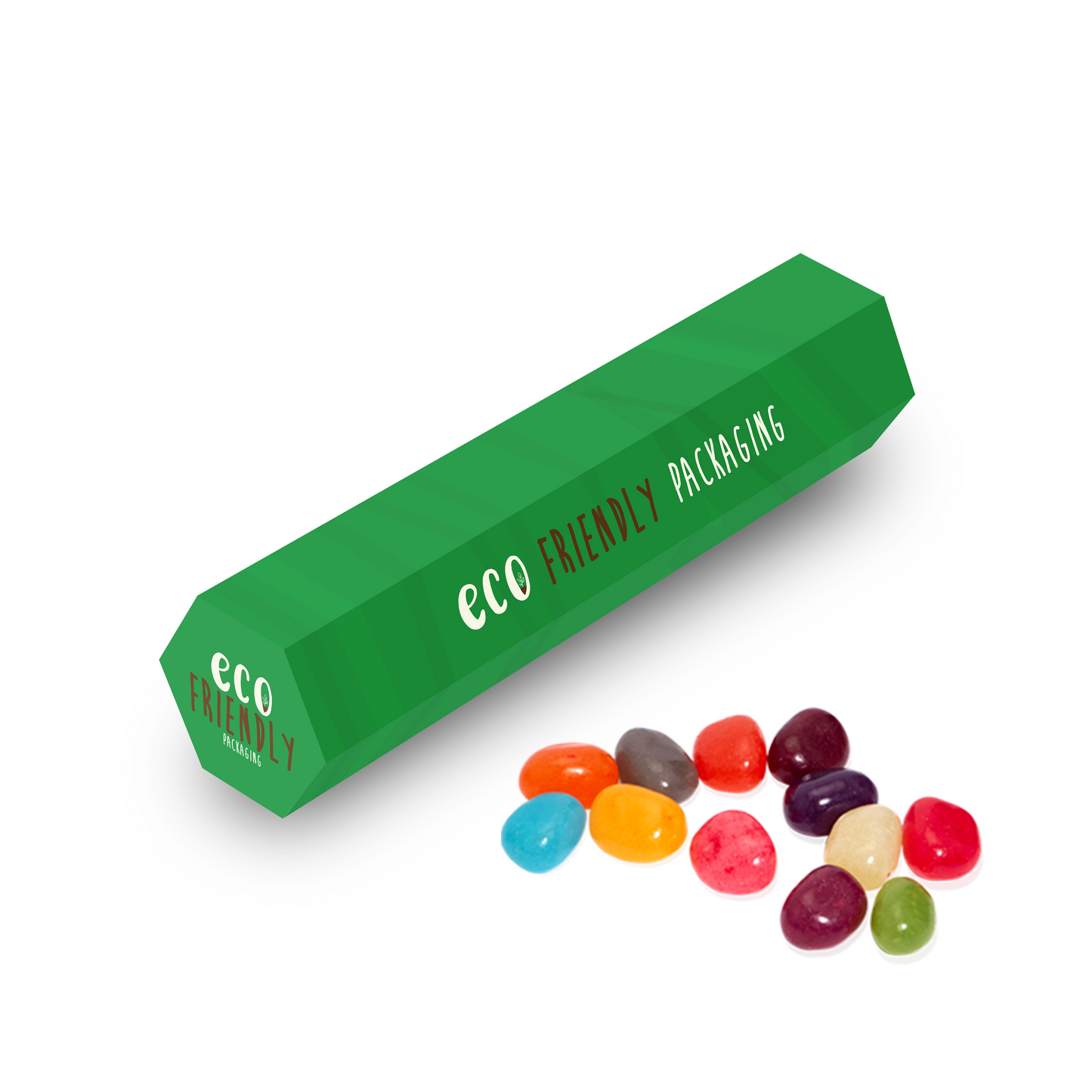 Eco Range - Eco Hex Tube - Jelly Bean Factory® Black and White London