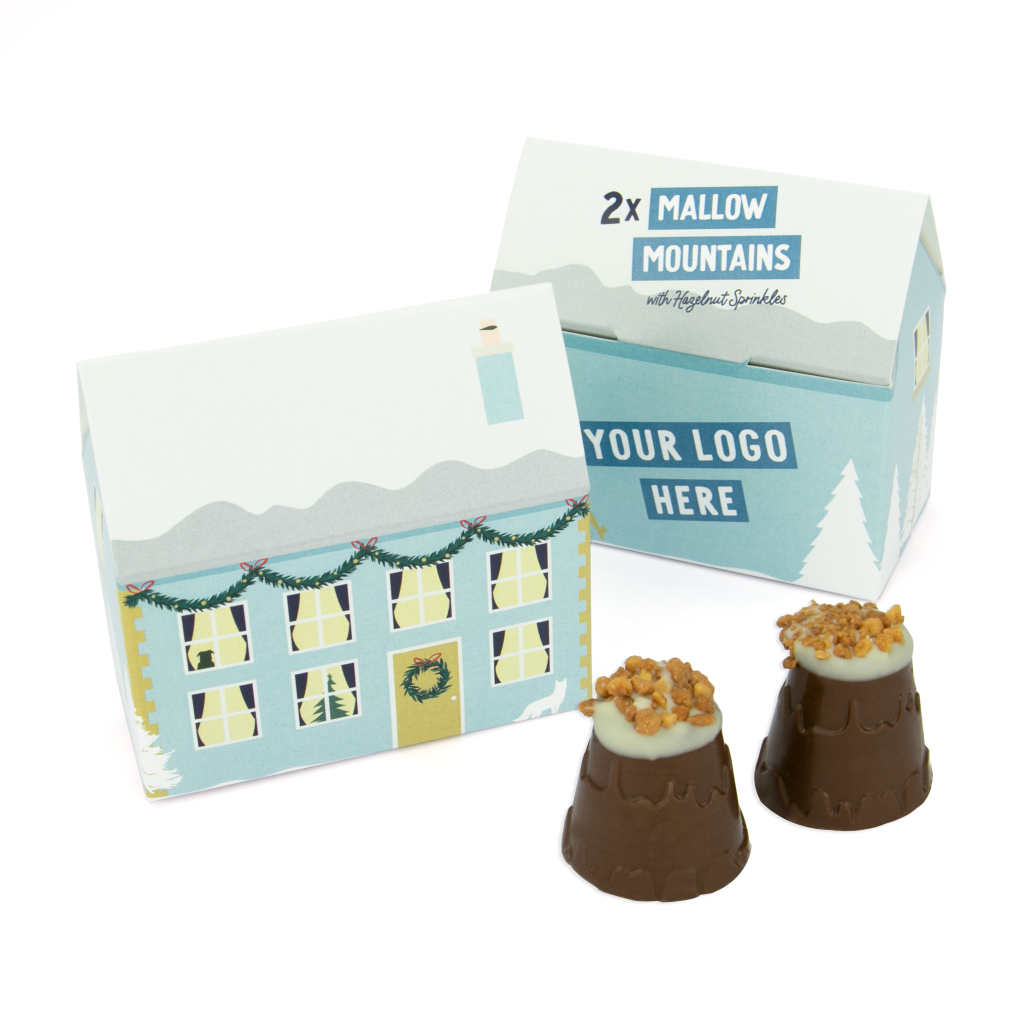 Eco House Box with Mallow Mountains with x2  Black and White London
