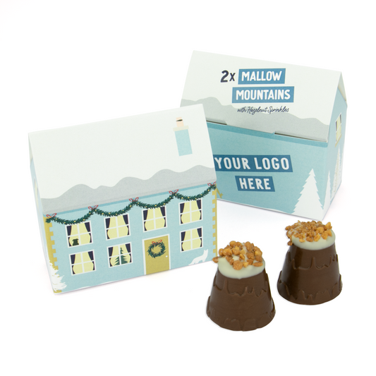 Eco House Box with Mallow Mountains with x2  Black and White London