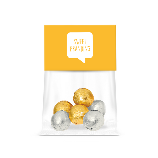 Eco Range - Eco Info Card - Solid Chocolate Balls Black and White London