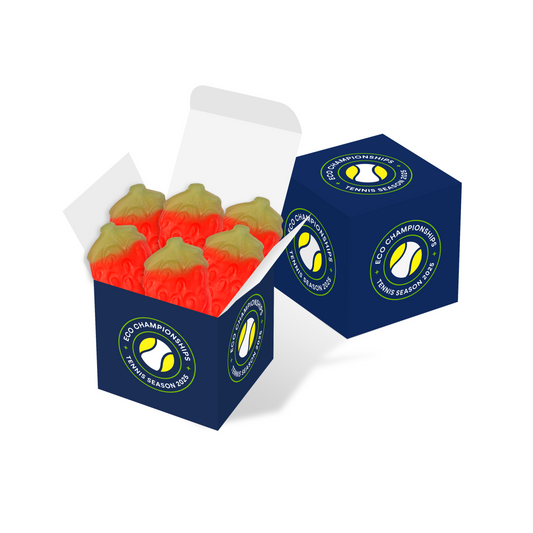 Tennis Season - Eco Maxi Cube - Giant Strawberries Black and White London