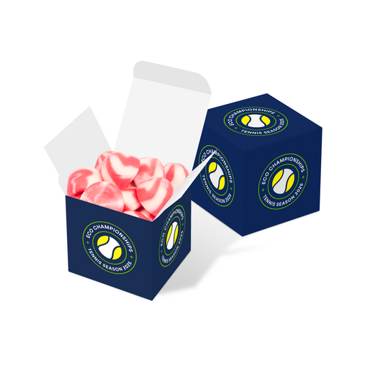 Tennis Season - Eco Maxi Cube - Strawberry Twists Black and White London