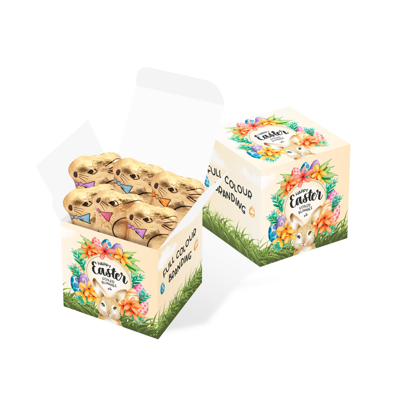 Easter 2025 - Eco Maxi Cube - Foiled Bunnies - x6 Black and White London