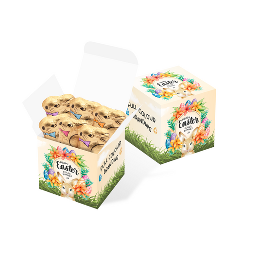 Easter 2025 - Eco Maxi Cube - Foiled Bunnies - x6 Black and White London