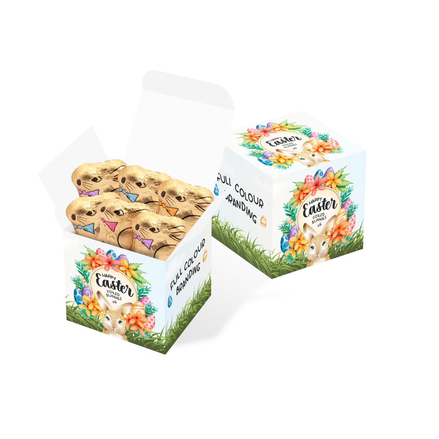 Easter 2025 - Eco Maxi Cube - Foiled Bunnies - x6 Black and White London