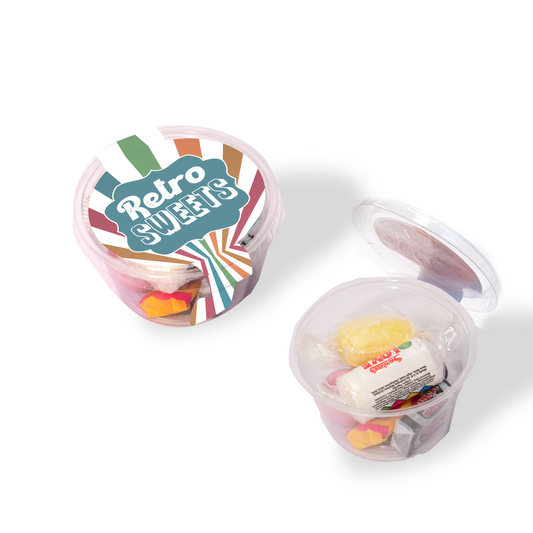 Eco Maxi Pot - Retro Sweets Black and White London