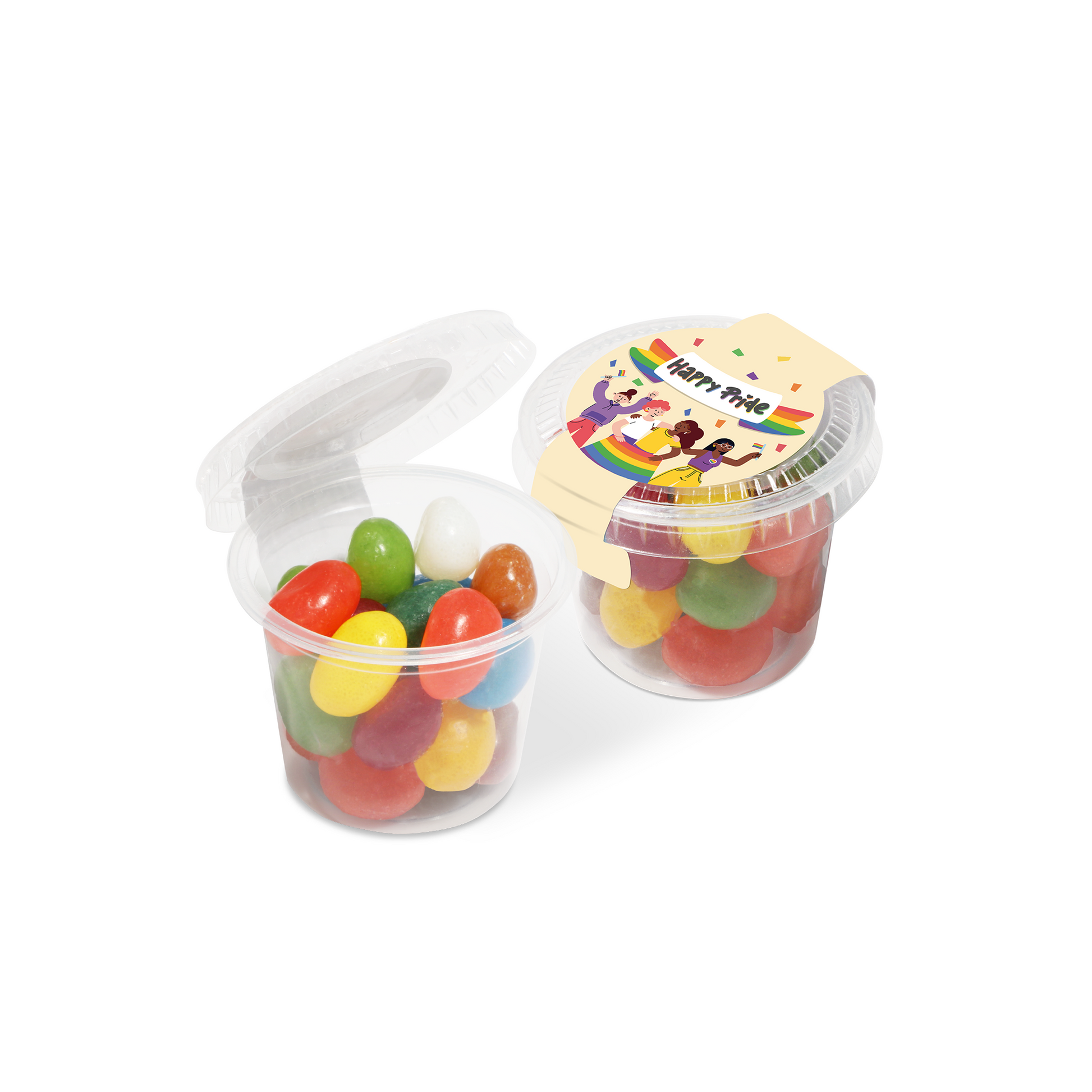 Pride Eco Mini Pot Jelly Bean Factory® Pride Themed Black and White London
