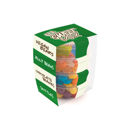 Eco Pot Stackers with Sweets Mix  Black and White London