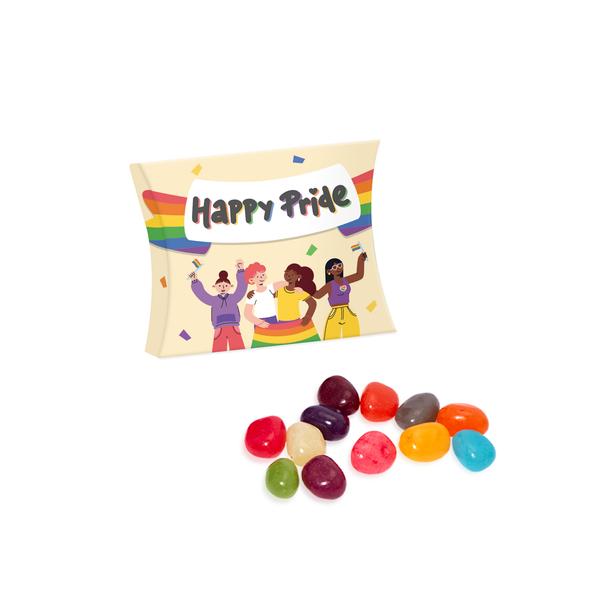 Pride - Eco Pouch Box Pride - Jelly Bean Factory® Black and White London