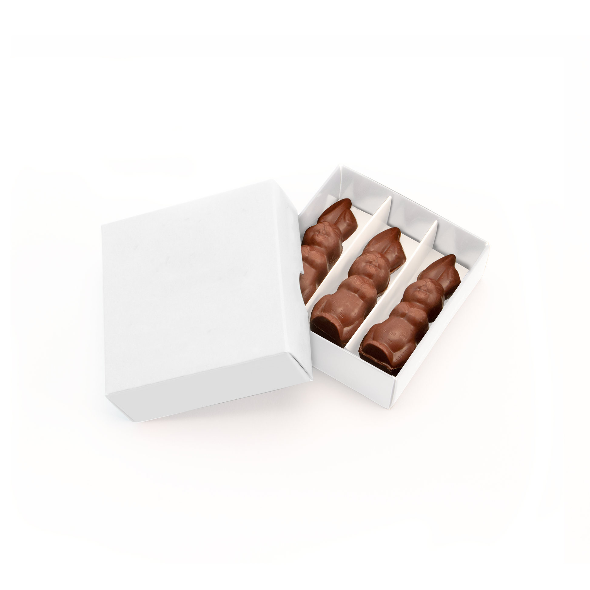Easter 2025 - Eco Treat Box - Chocolate Bunnies Black and White London