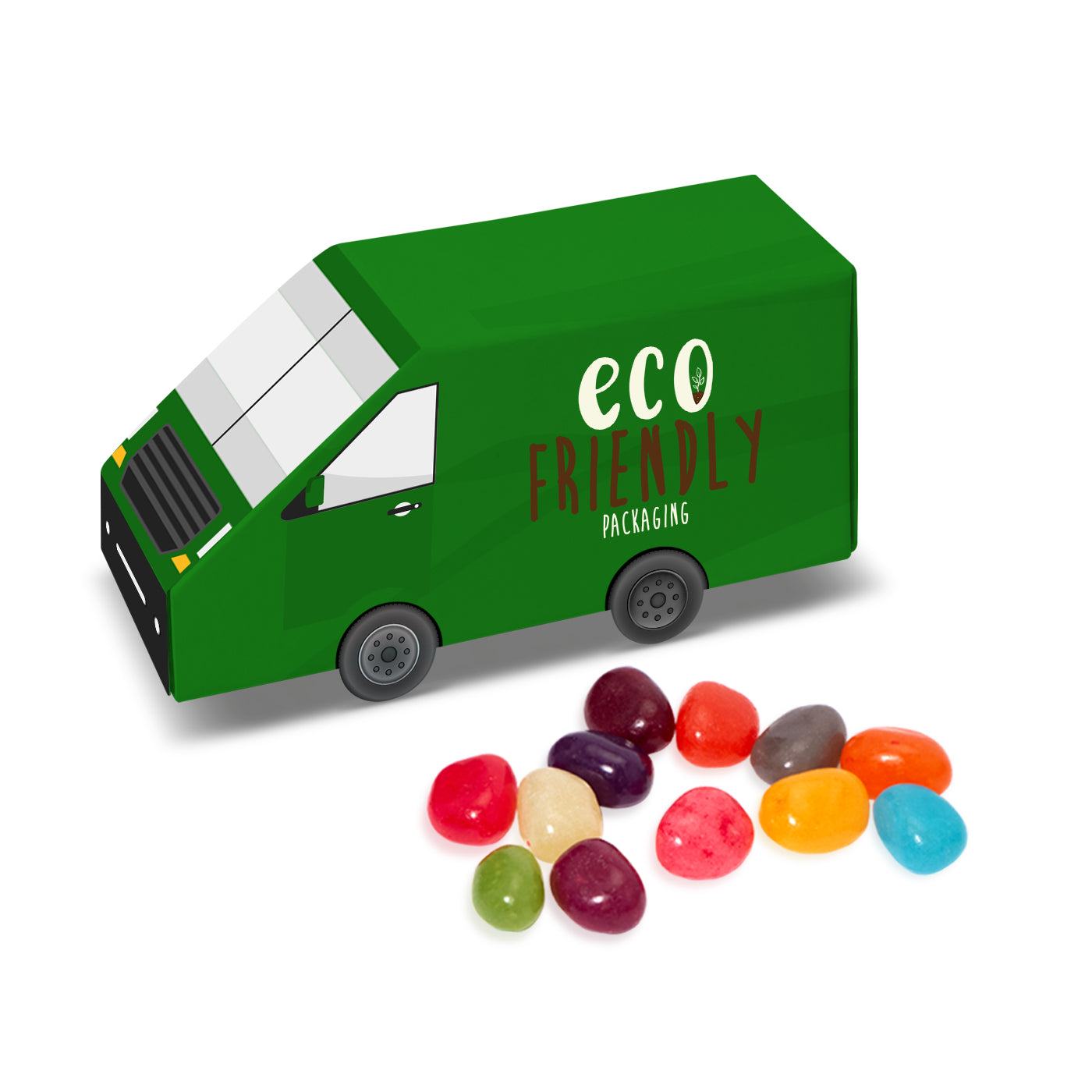 Eco Range - Eco Van Box - Jelly Bean Factory® Black and White London