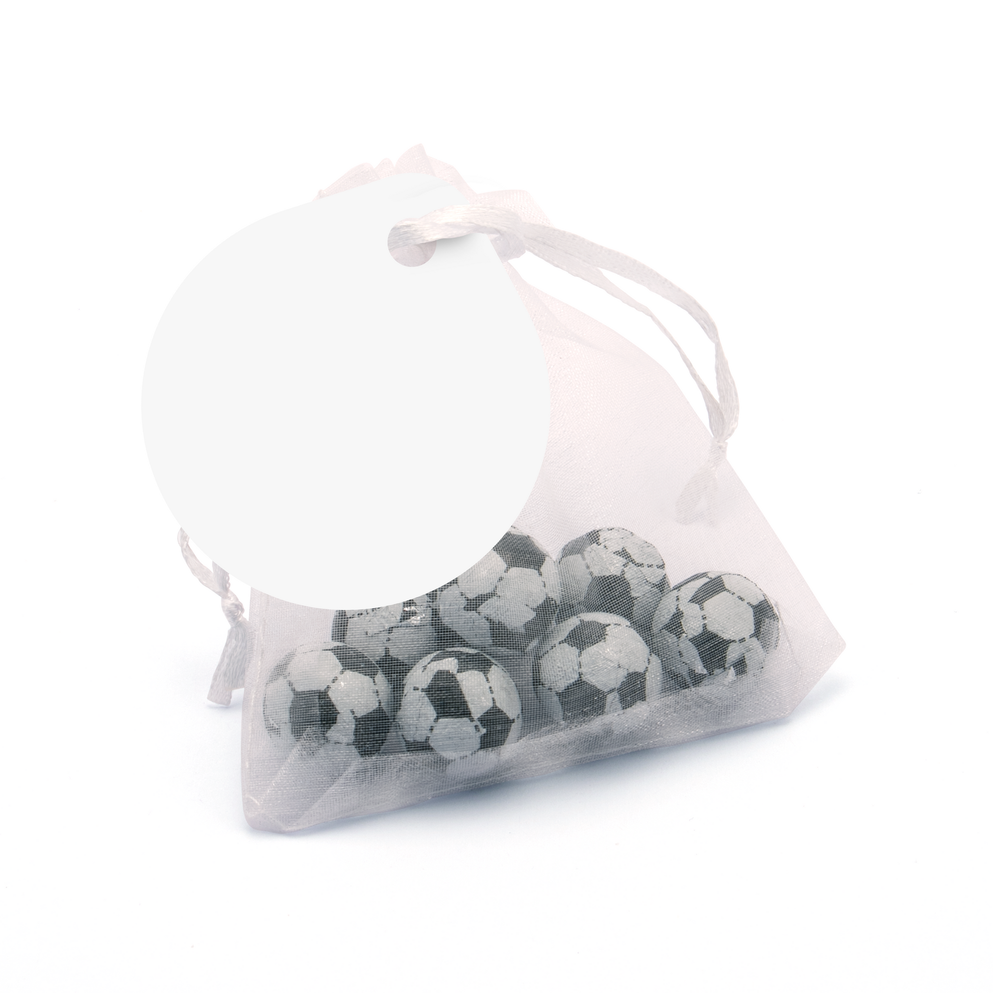 World Cup 2026 - Organza Bag - Chocolate Footballs Black and White London
