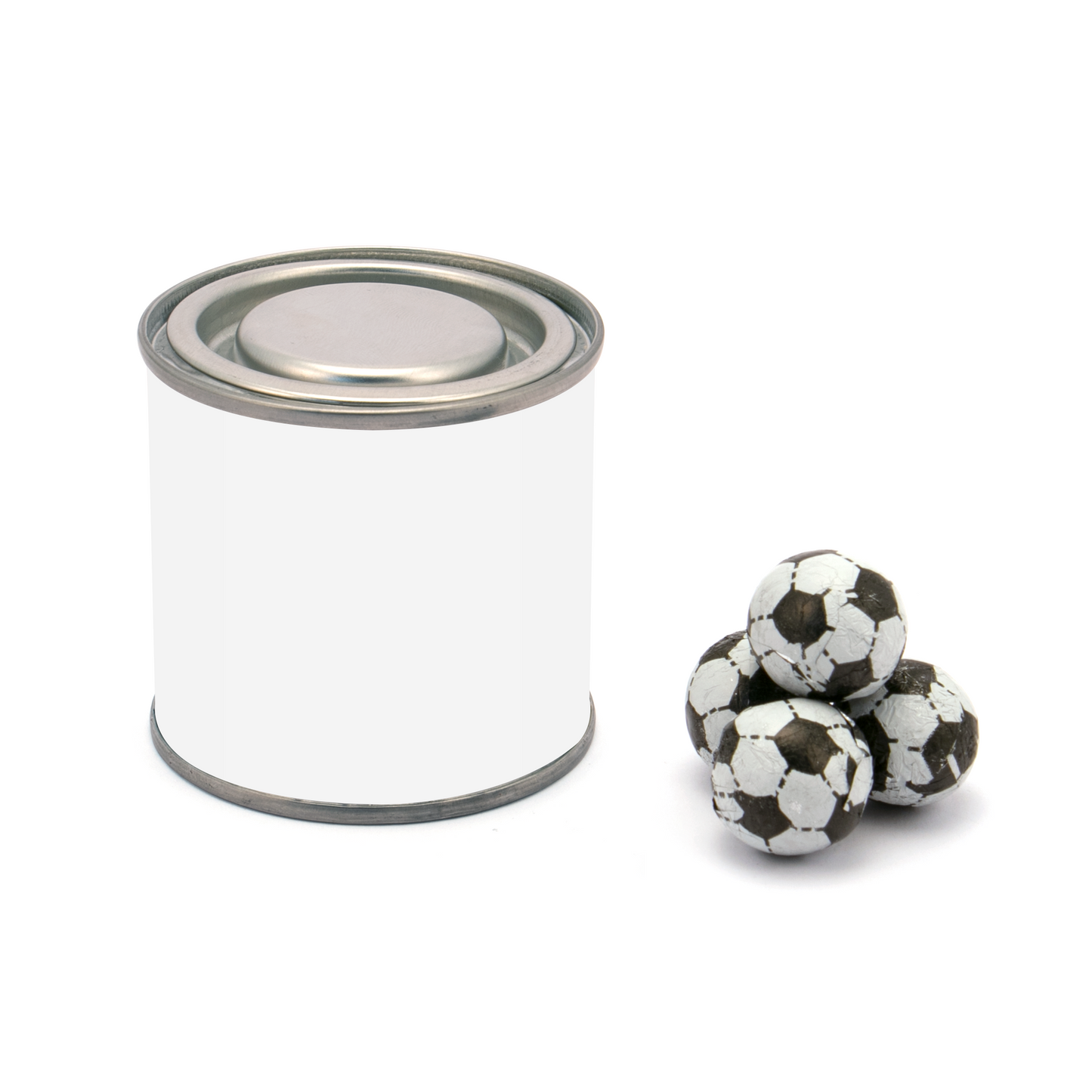 World Cup 2026 - Small Paint Tin - Chocolate Footballs Black and White London