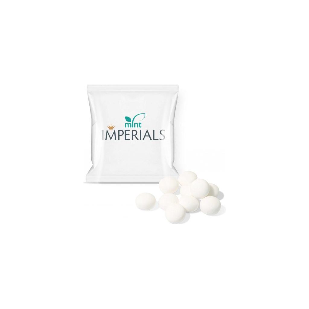 Flow Bag with Mint Imperials - 20g  Black and White London