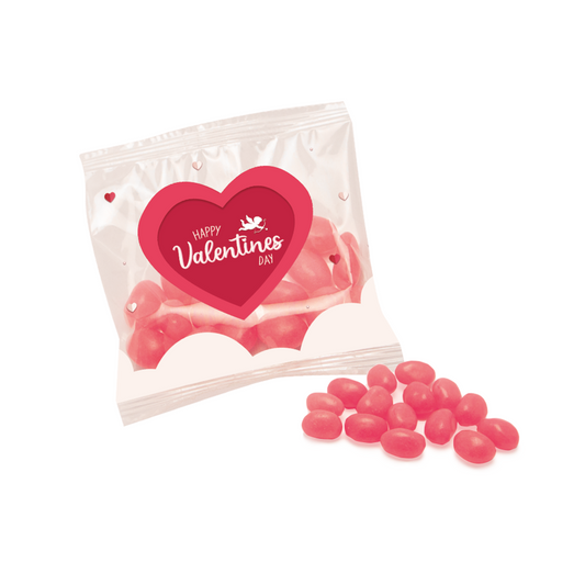 Valentines - Flow Bag - Jelly Bean Factory® - Strawberry Black and White London