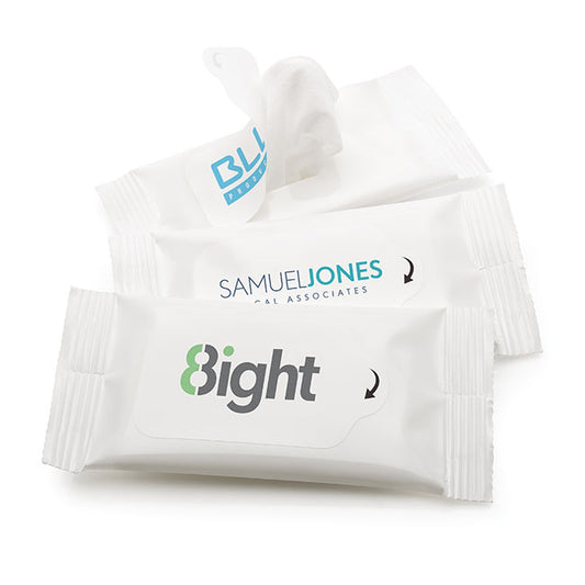 5 Wet Wipes in a Soft Pack Health & Beauty Black and White London