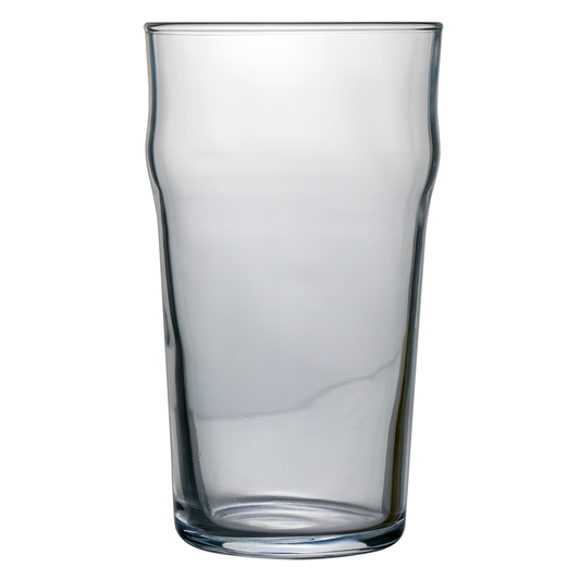 Nonic Pint Glass Glassware Black and White London