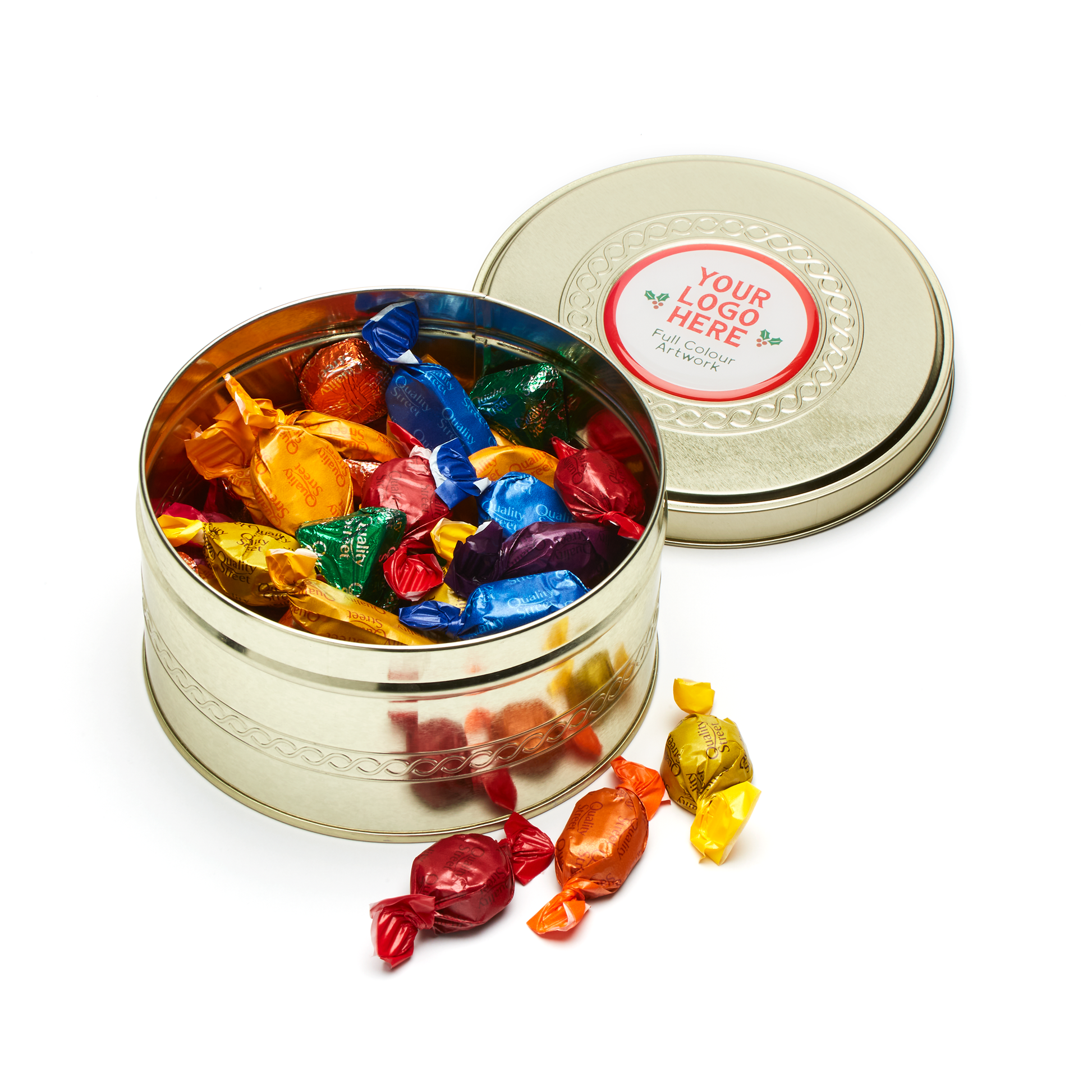 Winter Collection - Gold Treat Tin - Quality Street  Black and White London