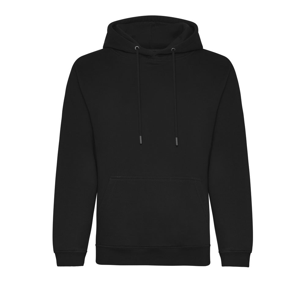 Just Hoods Organic Cotton And Recycled Polyester Hoodie Black and White London